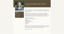 Desktop Screenshot of amandamendizabal.com