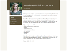 Tablet Screenshot of amandamendizabal.com